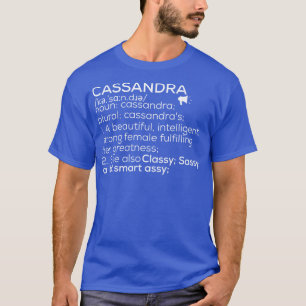 Camiseta Cassandra Nombre Cassandra Definición Cassandra Fe
