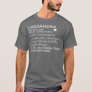 Camiseta Cassandra Nombre Cassandra Definición Cassandra Fe