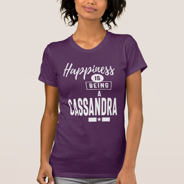 Camiseta Cassandra Nombre personalizado Regalo de cumpleaño (Anverso)