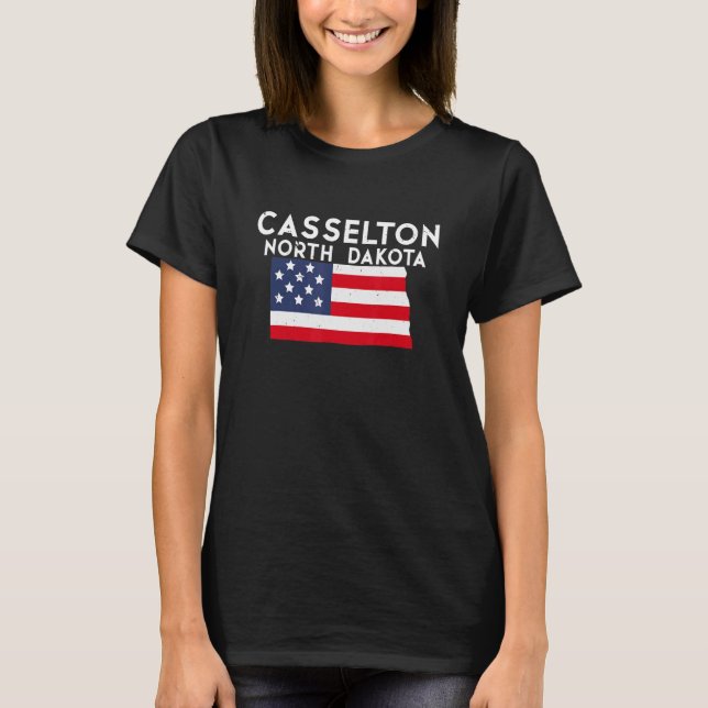 Camiseta Casselton North Dakota Estados Unidos de América V (Anverso)