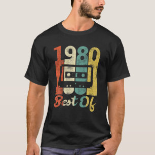 Camiseta Cassette De 41º Cumpleaños Vintage 1980 80S Mejor 