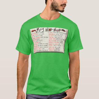 Camiseta Cassette de cinta de hip hop de los años 90