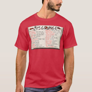 Camiseta Cassette de cinta grunge Rock de los años 90