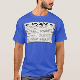Camiseta Cassette de cinta mixta de Punk 80
