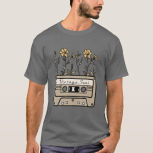 Camiseta Cassette De Flor Silvestre De Soul Retro De Los Añ
