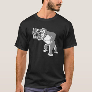 Camiseta Cassette de gorila de los 90  Reproductor de caset