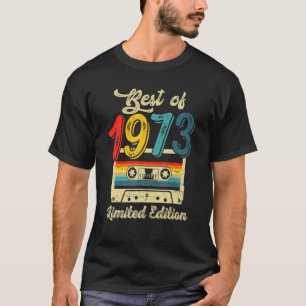 Camiseta Cassette De La Fiesta De Cumpleaños Retro De 1973,
