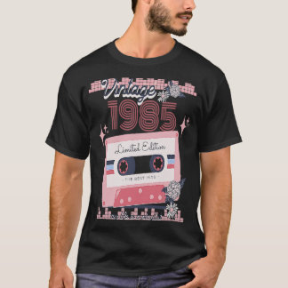 Camiseta Cassette de música vintage 1985 Boho Retro
