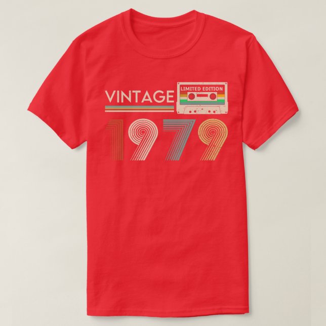 Camiseta Cassette limitado Vintage 1979 (Diseño del anverso)