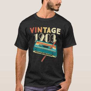 Camiseta Cassette musical de 1983 40 Regalos de cumpleaños 