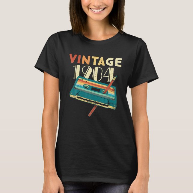 Camiseta Cassette musical de 1984: 38º regalo de cumpleaños (Anverso)
