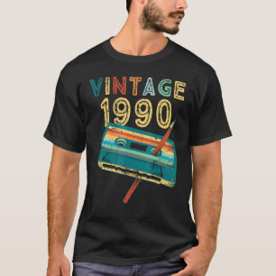 Camiseta Cassette musical de 1990 33º cumpleaños 33 años