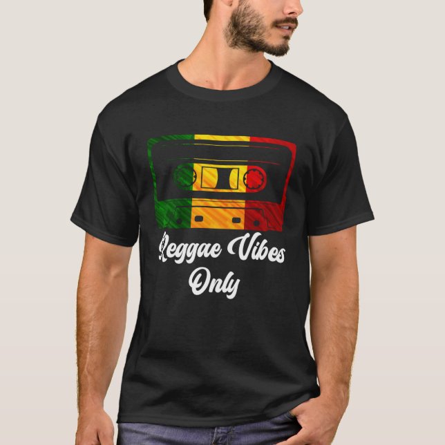 Camiseta Cassette Recorder Reggae Vibes Only Tapes (Anverso)