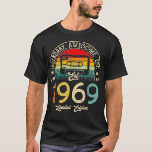 Camiseta Cassette retro 1969 de la época de la cosecha 1969