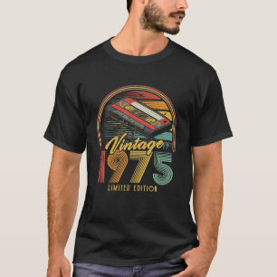 Camiseta Cassette retro 1975 de la época de la cosecha 1975