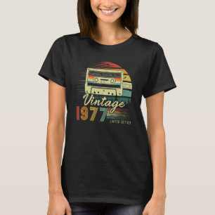 Camiseta Cassette retro 1977 1977 45º cumpleaños 45