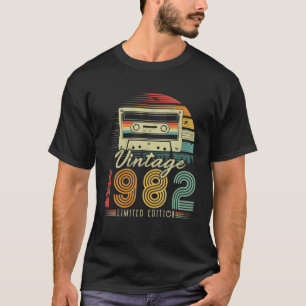 Camiseta Cassette Retro 1982 1982 40º Cumpleaños 40
