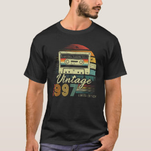 Camiseta Cassette retro 1997 Viñeta 1997 25º cumpleaños 25