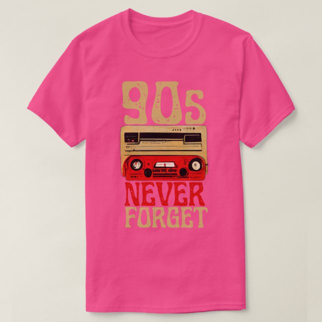 Camiseta Cassette retro 1 de los años 90 (Diseño del anverso)