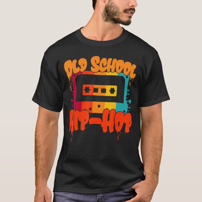 Camiseta Cassette retro de la vieja escuela de Hip Hop Shir (Anverso)