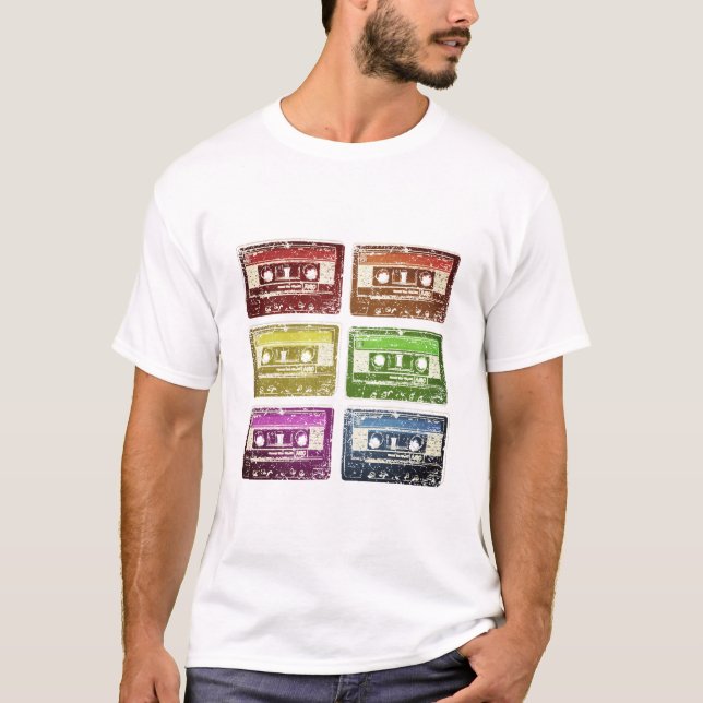 Camiseta Cassette, soy tan viejo (Anverso)