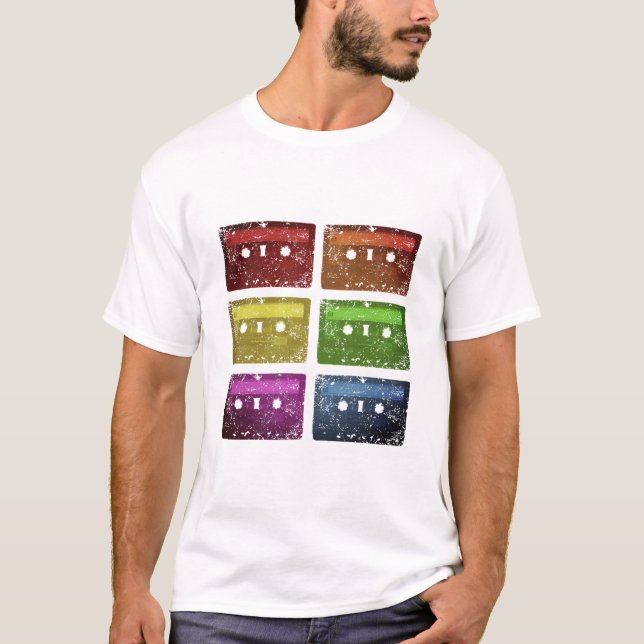 Camiseta Cassette, soy tan viejo (Anverso)