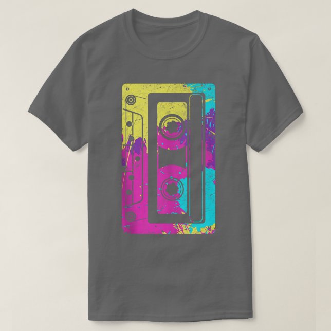Camiseta Cassette Tape Mitape 80s and 90s Costume  (Diseño del anverso)