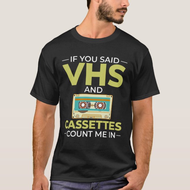 Camiseta Cassette Tape Music Player Recorder Mix Audio Coll (Anverso)