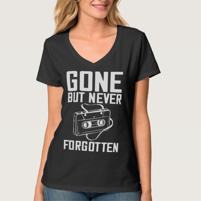 Camiseta Cassette Tape Music Player Recorder Mix Audio Coll (Anverso)