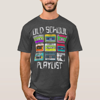 Camiseta Cassette Tape Music Retro 80s Old-School Playlist 