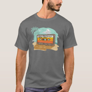 Camiseta Cassette Tape Retro 80's sobre Stay Salty Matthew