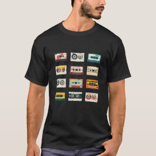Camiseta Cassette Tapes Mixtapes 1980S Radio Music Graphic