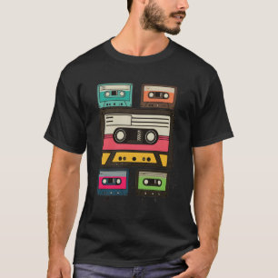 Camiseta Cassette Tapes Mixtapes Gráfico musical de los año