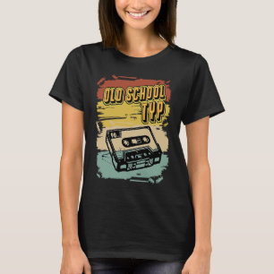 Camiseta Cassette tipo 70s 80s 90s de la vieja escuela retr