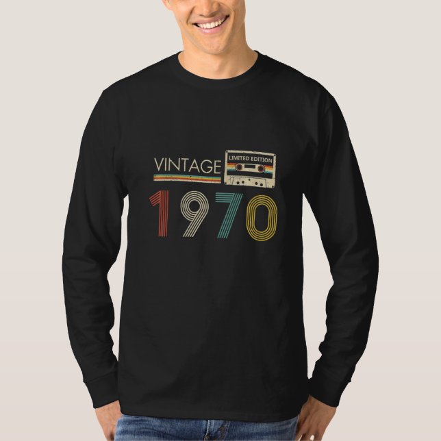 Camiseta Cassette Vintage 1970 (Anverso)