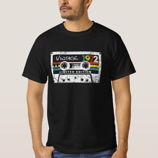 Camiseta Cassette Vintage 1972 Limited Edition (Anverso)