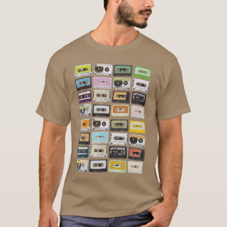 Camiseta Cassetteapes Mitapes Música de Radio de los 80 Imp