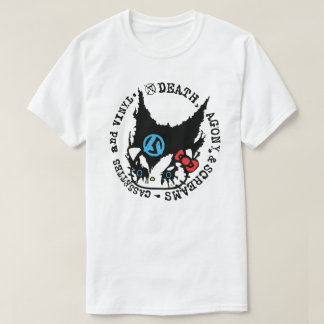 Camiseta Cassettes y vinilos de Death, Agony, & Screams