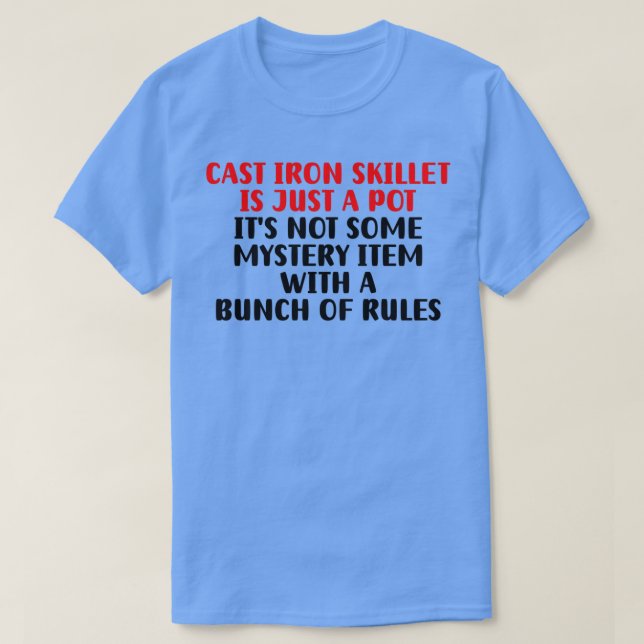 Camiseta Cast Iron Skillet (Diseño del anverso)
