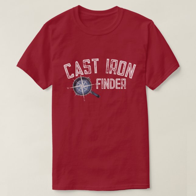 Camiseta Cast Iron Skillet Finder T-Shirt (Diseño del anverso)