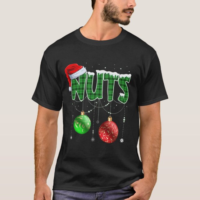Camiseta Castañas de Navidad Diversión Familiar Coincidente (Anverso)
