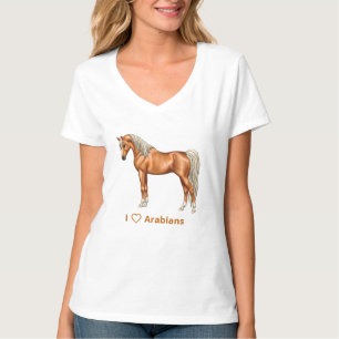 Camiseta Castaño claro Palomino Caballo árabe egipcio