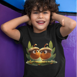 Camiseta Castaño personalizado - Acornados y hojas Personal