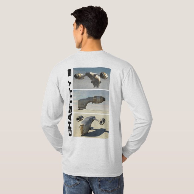 Camiseta Castiga de Guerrero Inocente 9 Manga Larga (Reverso completo)