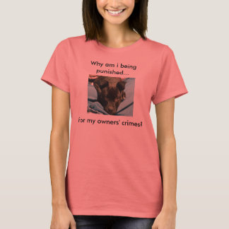 Camiseta Castigar a los dueños, no a las camisas de perros.