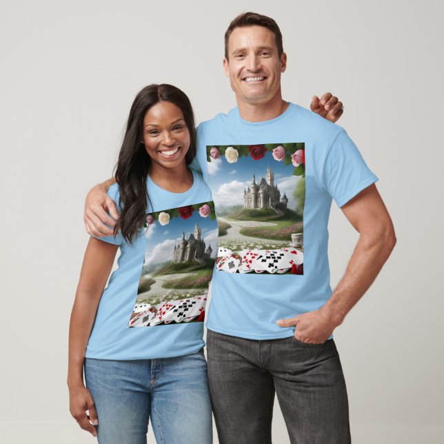 Camiseta Castillo a través del portal Wonderland (Unisexo)