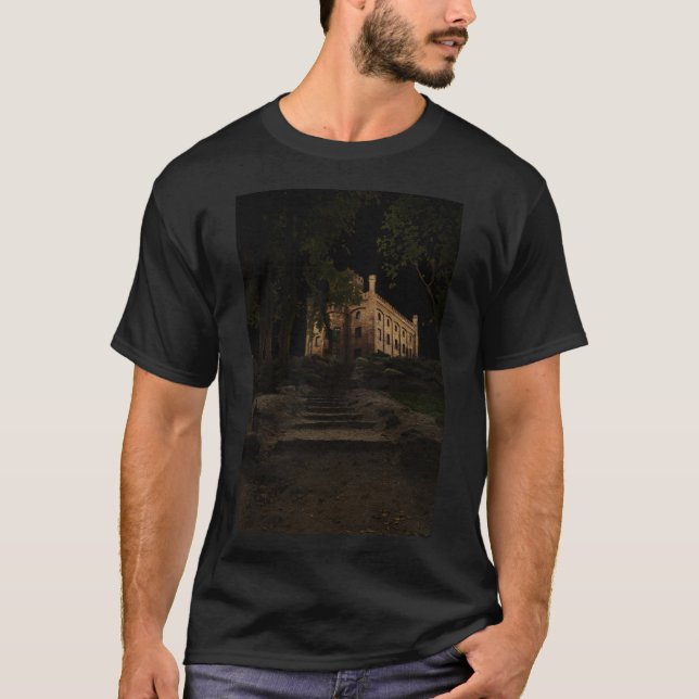Camiseta Castillo antiguo en el bosque (Anverso)