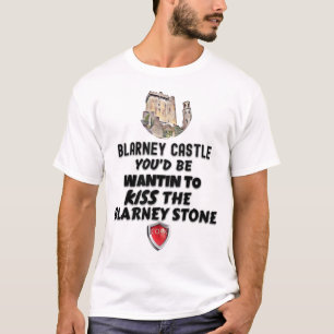Camiseta Castillo Blarney besando la piedra de Blarney