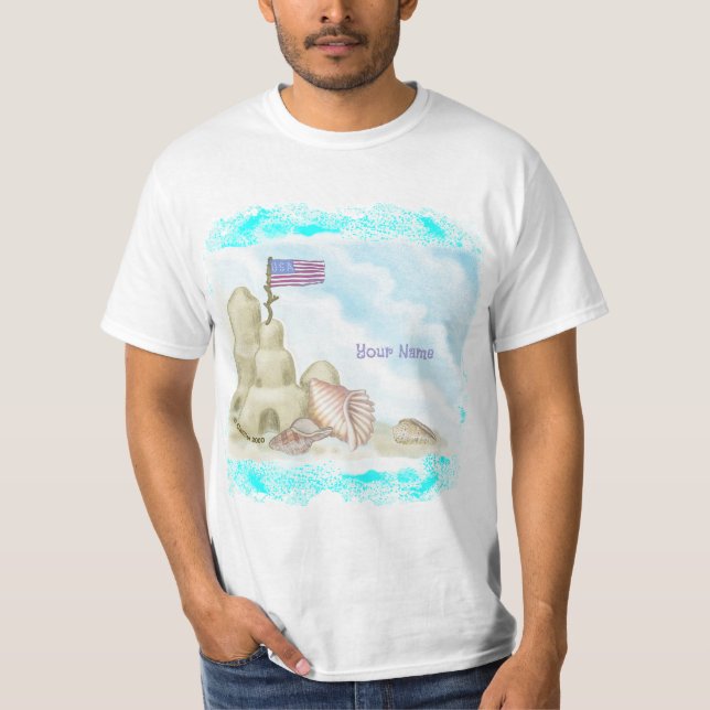 Camiseta Castillo de arena (Anverso)