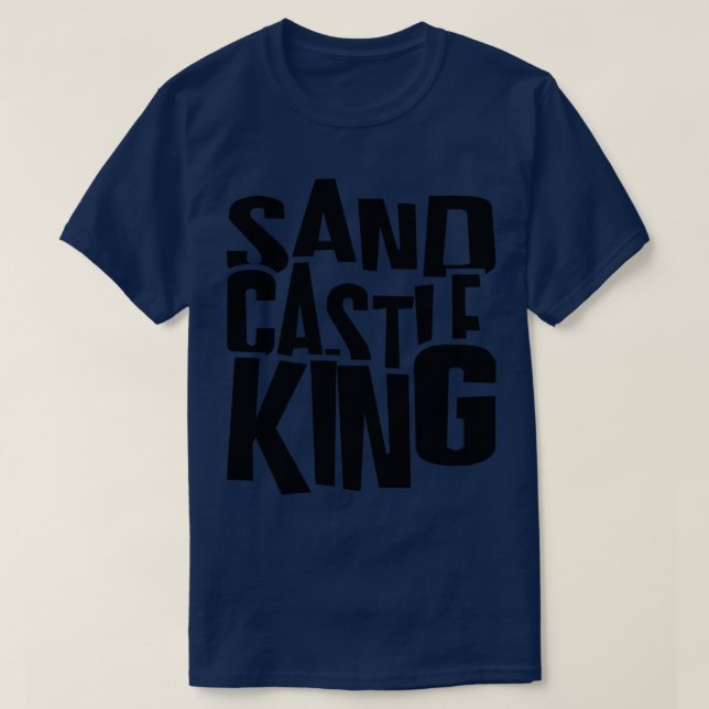 Camiseta castillo de arena king 2 (Diseño del anverso)